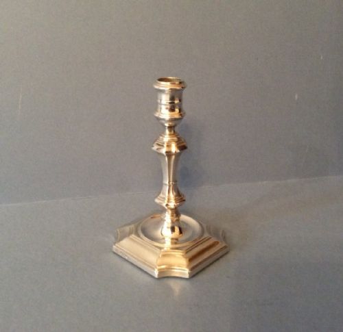 ANTIQUE SOLID SILVER TAPER OR CANDLESTICK - ADDITIONAL PHOTO 4