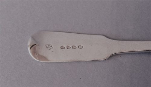 ANTIQUE GEORGE III SILVER SERVINGTABLESPOON - ADDITIONAL PHOTO 3