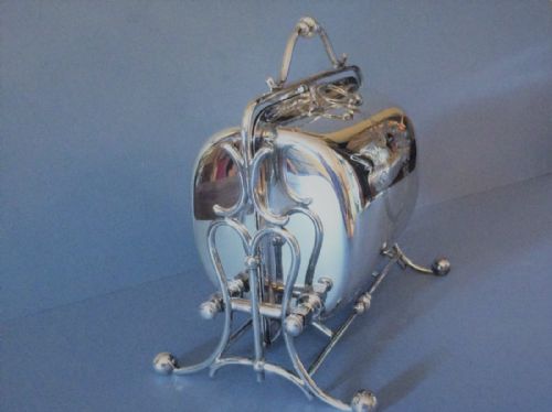VICTORIAN SILVER PLATED BISCUIT BOX - ADDITIONAL PHOTO 1