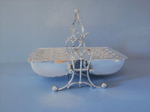 VICTORIAN SILVER PLATED BISCUIT BOX - ADDITIONAL PHOTO 3