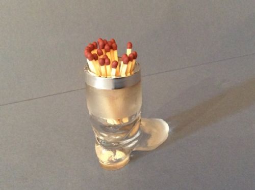 ANTIQUE NOVELTY SILVERGLASS TABLE VESTAMATCH HOLDER - ADDITIONAL PHOTO 3