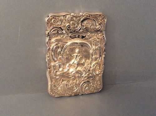 SOLID SILVER CARD CASE NATHANIAL MILLS - ADDITIONAL PHOTO 4