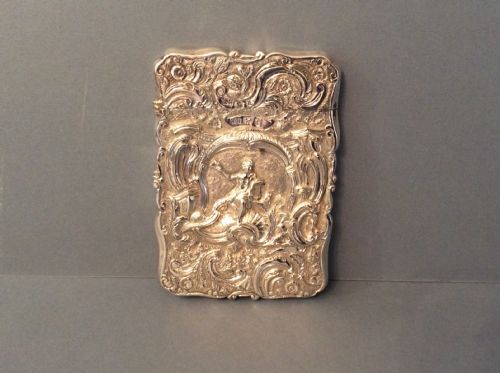 SOLID SILVER CARD CASE NATHANIAL MILLS - ADDITIONAL PHOTO 5