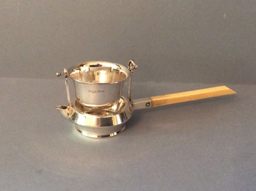 antique solid silver tea strainer asprey - CATEGORY: ANTIQUE SILVER - DATED VICTORIAN