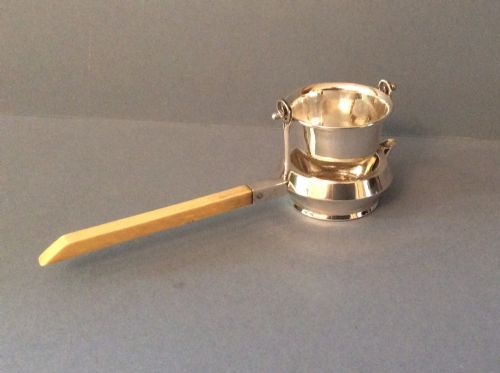ANTIQUE SOLID SILVER TEA STRAINER ASPREY - ADDITIONAL PHOTO 2