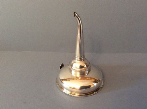 antique solid silver george iii 3part wine funnel - CATEGORY: ANTIQUE SILVER - DATED GEORGIAN