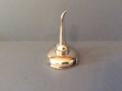 ANTIQUE SOLID SILVER GEORGE III 3PART WINE FUNNEL - ADDITIONAL PHOTO 5