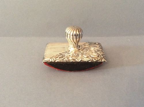 ANTIQUE SOLID SILVER VICTORIAN DESK ROLLER BLOTTER - ADDITIONAL PHOTO 3