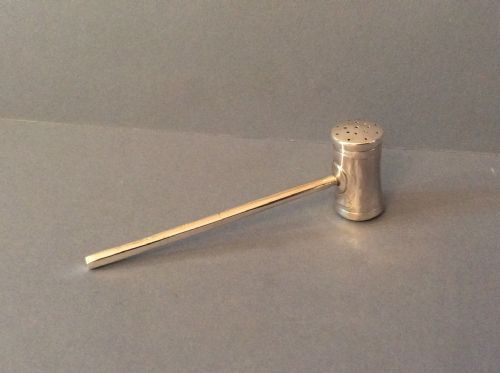 antique solid silver 'gavel' pepper or pounce pot sampson mordan - CATEGORY: ANTIQUE SILVER - DATED VICTORIAN