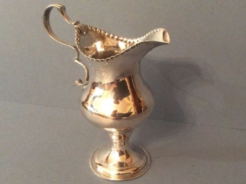 ANTIQUE SOLID SILVER GEORGIAN JUG - ADDITIONAL PHOTO 2