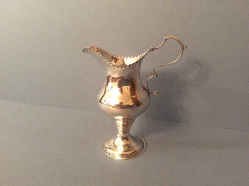 ANTIQUE SOLID SILVER GEORGIAN JUG - ADDITIONAL PHOTO 3