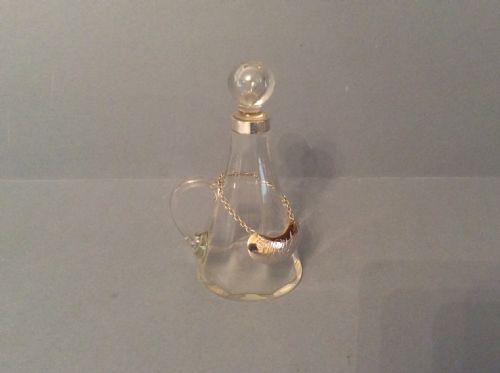 ANTIQUE SILVER WHISKY NOGGIN AND LABEL - ADDITIONAL PHOTO 1