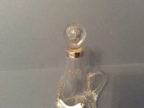 ANTIQUE SILVER WHISKY NOGGIN AND LABEL - ADDITIONAL PHOTO 3