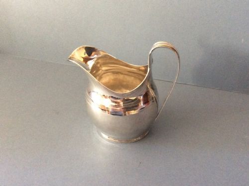antique solid silver georgian cream jug 1799 - CATEGORY: ANTIQUE SILVER - DATED GEORGIAN