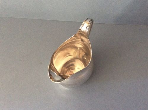 ANTIQUE SOLID SILVER GEORGIAN CREAM JUG 1799 - ADDITIONAL PHOTO 1