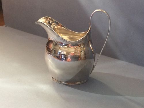ANTIQUE SOLID SILVER GEORGIAN CREAM JUG 1799 - ADDITIONAL PHOTO 2