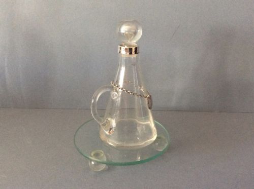 ANTIQUE EDWARDIAN SOLID SILVER RIMMED WHISKY NOGGIN LABEL - ADDITIONAL PHOTO 2