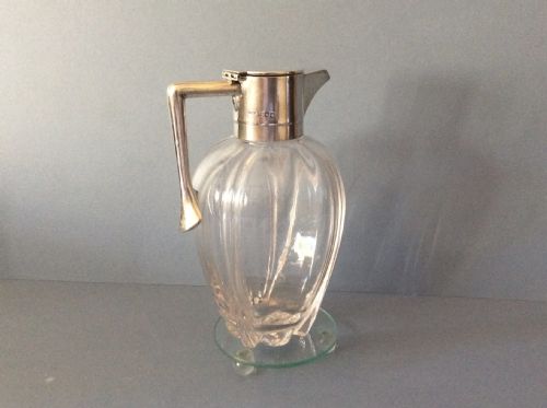 ANTIQUE VICTORIAN SOLID SILVER LIDDED CLARET JUG - ADDITIONAL PHOTO 3