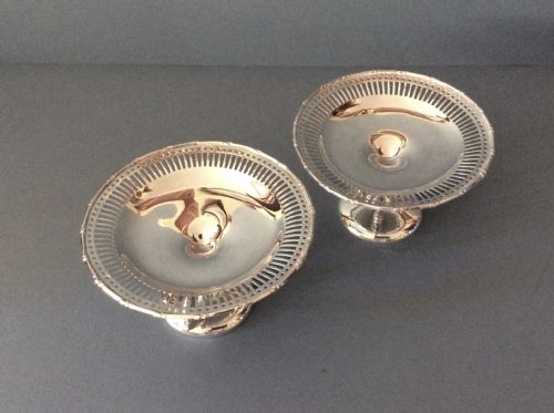 PAIR OF ANTIQUE EDWARDIAN SOLID SILVER TAZZASDISHES - ADDITIONAL PHOTO 5