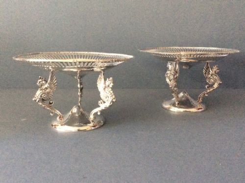 PAIR OF ANTIQUE EDWARDIAN SOLID SILVER TAZZASDISHES - ADDITIONAL PHOTO 6