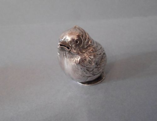 FOUR SOLID SILVER SALTS PEPPERS SAMPSON MORDAN - ADDITIONAL PHOTO 4