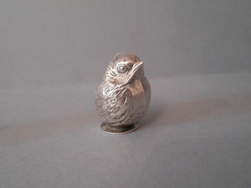 FOUR SOLID SILVER SALTS PEPPERS SAMPSON MORDAN - ADDITIONAL PHOTO 5
