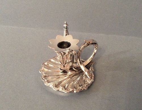 antique solid silver victorian chamber stick 1841 - CATEGORY: ANTIQUE SILVER - DATED VICTORIAN