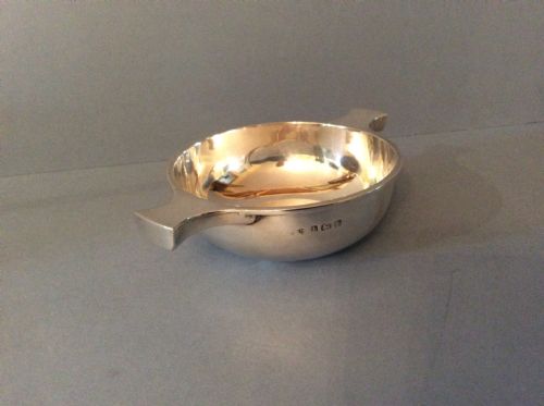 ANTIQUE SOLID SILVER QUAICHE - ADDITIONAL PHOTO 1