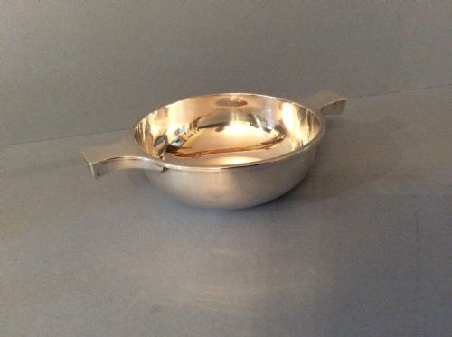 ANTIQUE SOLID SILVER QUAICHE - ADDITIONAL PHOTO 2