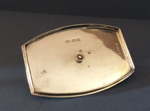 ANTIQUE ART DECO SOLID SILVER LIDDED BISCUIT BOXBARREL - ADDITIONAL PHOTO 2