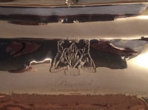 ANTIQUE SOLID SILVER GEORGIAN BREAD BASKET - ADDITIONAL PHOTO 6