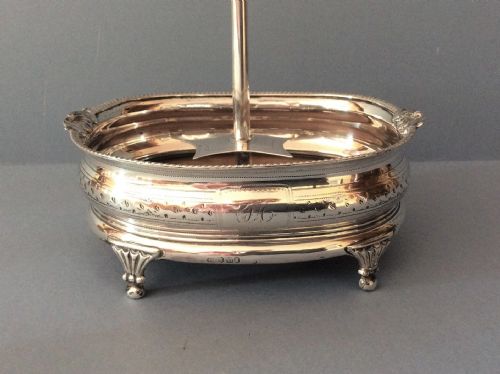 ANTIQUE GEORGE III SOLID SILVER CRUET SET - ADDITIONAL PHOTO 4