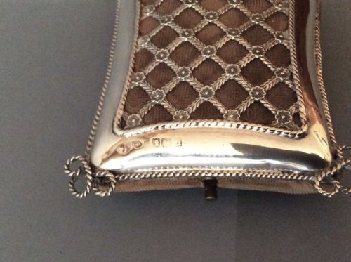 LARGE EDWARDIAN SOLID SILVER PIN CUSHION COMYNS - ADDITIONAL PHOTO 4
