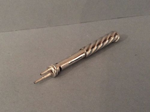 ANTIQUE VICTORIAN SOLID SILVER RETRACTABLE PENCIL HOLDER - ADDITIONAL PHOTO 1