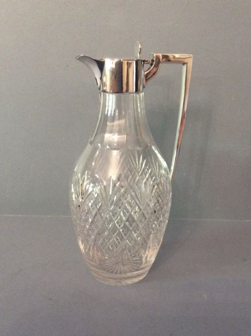 antique victorian solid silverlidded claret jug - CATEGORY: ANTIQUE SILVER - DATED VICTORIAN