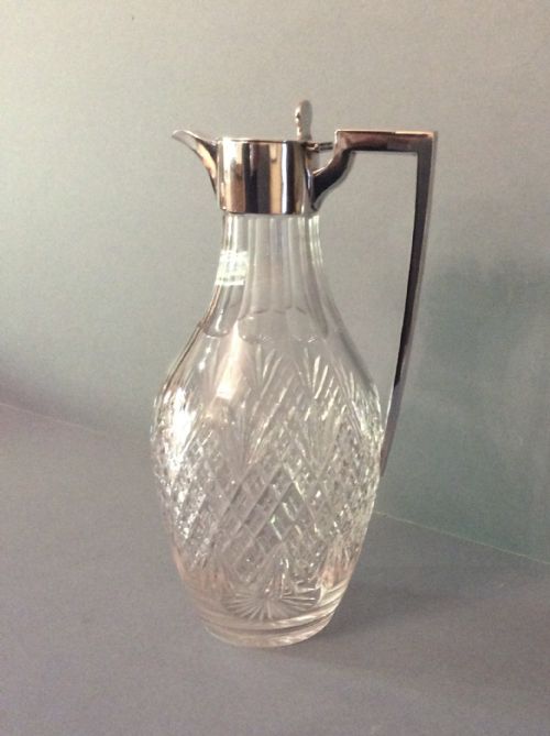 ANTIQUE VICTORIAN SOLID SILVERLIDDED CLARET JUG - ADDITIONAL PHOTO 2