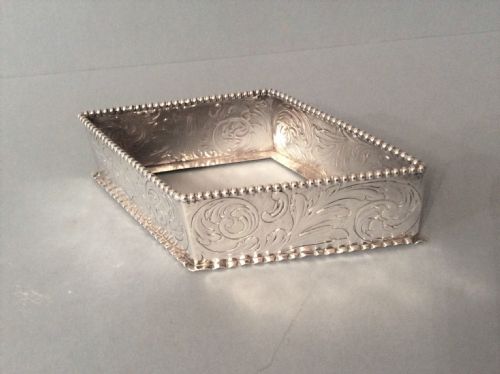ANTIQUE VICTORIAN SILVER JEWELLERY TRAY COMYNS - ADDITIONAL PHOTO 3