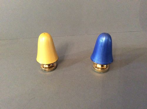 STUNNING SOLID SILVER AND ENAMEL CRUET SET DAVID ANDERSEN - ADDITIONAL PHOTO 2