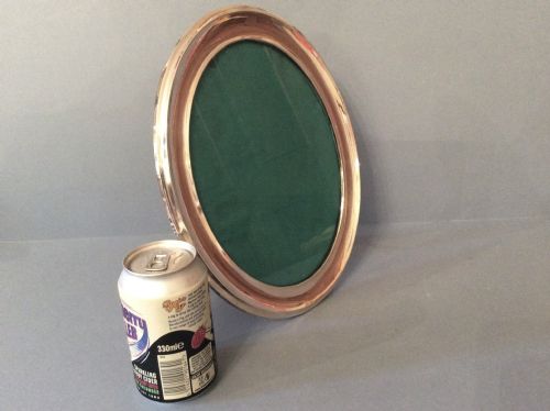 LARGE SOLID SILVER OVAL PHOTO FRAME - ADDITIONAL PHOTO 4