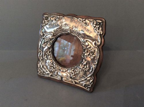EDWARDIAN SOLID SILVER FRAME WITH SHAKESPEARE QUOTATION - ADDITIONAL PHOTO 3