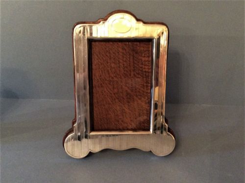 HEAVY ANTIQUE EDWARDIAN SOLID SILVER PHOTO FRAME - ADDITIONAL PHOTO 2