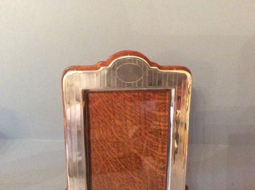HEAVY ANTIQUE EDWARDIAN SOLID SILVER PHOTO FRAME - ADDITIONAL PHOTO 3