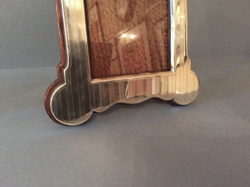 HEAVY ANTIQUE EDWARDIAN SOLID SILVER PHOTO FRAME - ADDITIONAL PHOTO 4