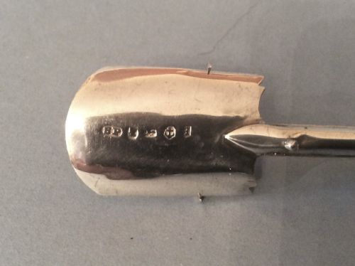 ANTIQUE GEORGIAN SILVER STILTON SCOOP WITH SLIDER PEMBERTON - ADDITIONAL PHOTO 2