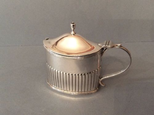 antique victorian solid silver mustard - CATEGORY: ANTIQUE SILVER - DATED VICTORIAN