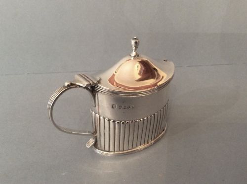 ANTIQUE VICTORIAN SOLID SILVER MUSTARD - ADDITIONAL PHOTO 1