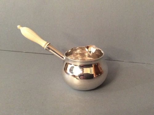 ANTIQUE GEORGE II SOLID SILVER BRANDY WARMER - ADDITIONAL PHOTO 2