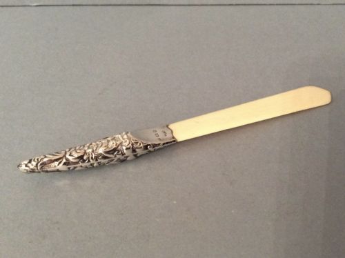 antique victorian silverhandled letter opener - CATEGORY: ANTIQUE SILVER - DATED VICTORIAN