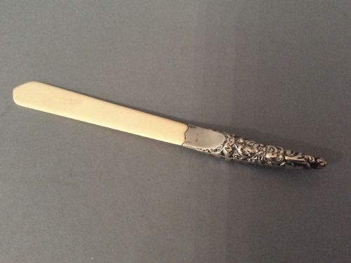 ANTIQUE VICTORIAN SILVERHANDLED LETTER OPENER - ADDITIONAL PHOTO 1