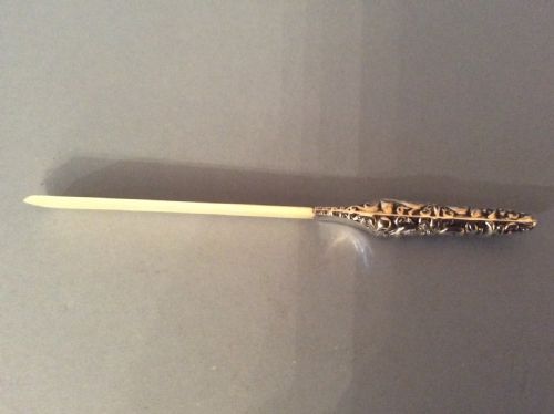 ANTIQUE VICTORIAN SILVERHANDLED LETTER OPENER - ADDITIONAL PHOTO 2